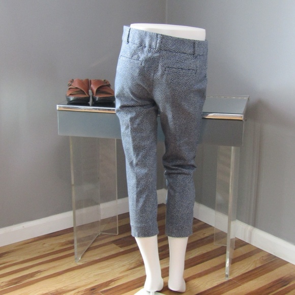 LOFT Marisa The Riviera Pant Blue White Size 4P - Picture 2 of 7